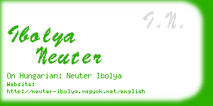 ibolya neuter business card